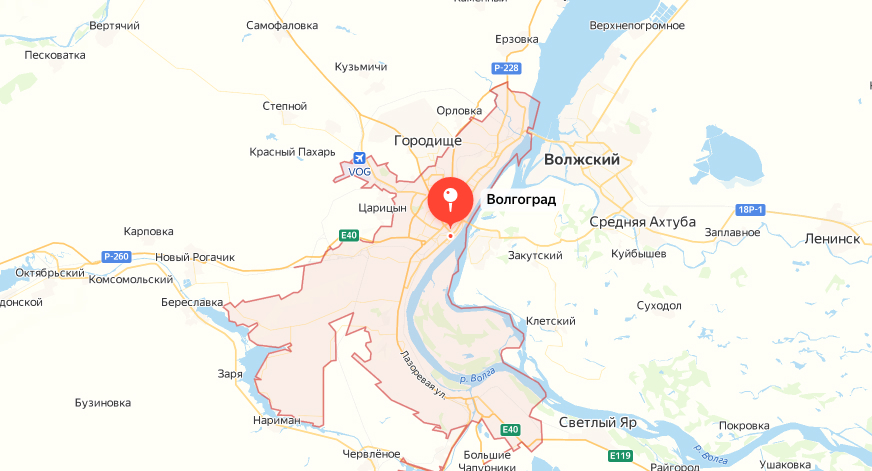 Карта Волгограда - Ремонт бытовой техники Indesit в Волгограде